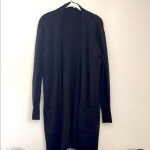 Madewell Black Duster Cardigan Sweater